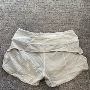 Lululemon Running Shorts - White, Size 0